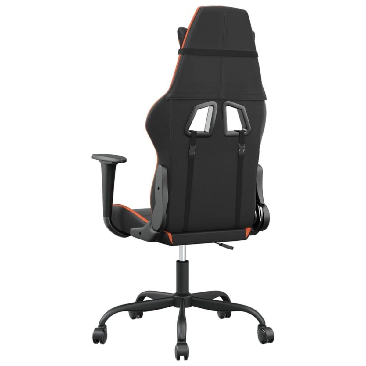 VIDAXL Chaise de jeu Noir et orange Similicuir