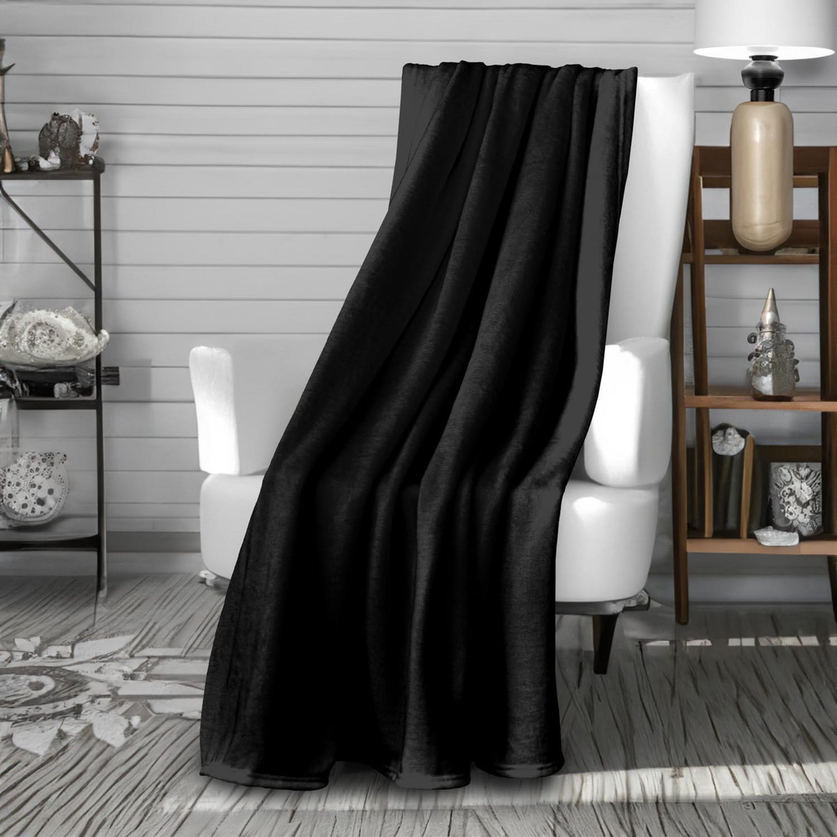 SOLEIL D'OCRE Couverture, Plaid en flanelle CALIN par Soleil d'Ocre