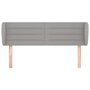 Voir la diapositive 3 : VIDAXL Tete de lit avec oreilles Gris clair 147x23x78/88 cm Tissu