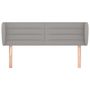 Voir la diapositive 3 : VIDAXL Tete de lit avec oreilles Gris clair 147x23x78/88 cm Tissu