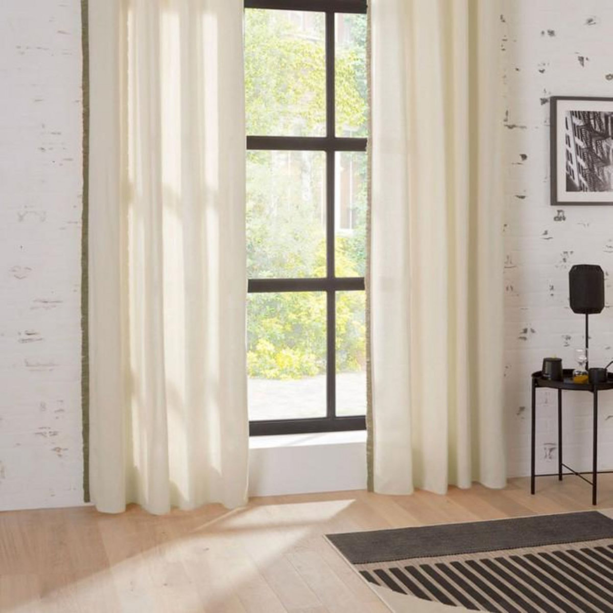 ATMOSPHERA Rideau à Œillets  Bota  140x260cm Ivoire