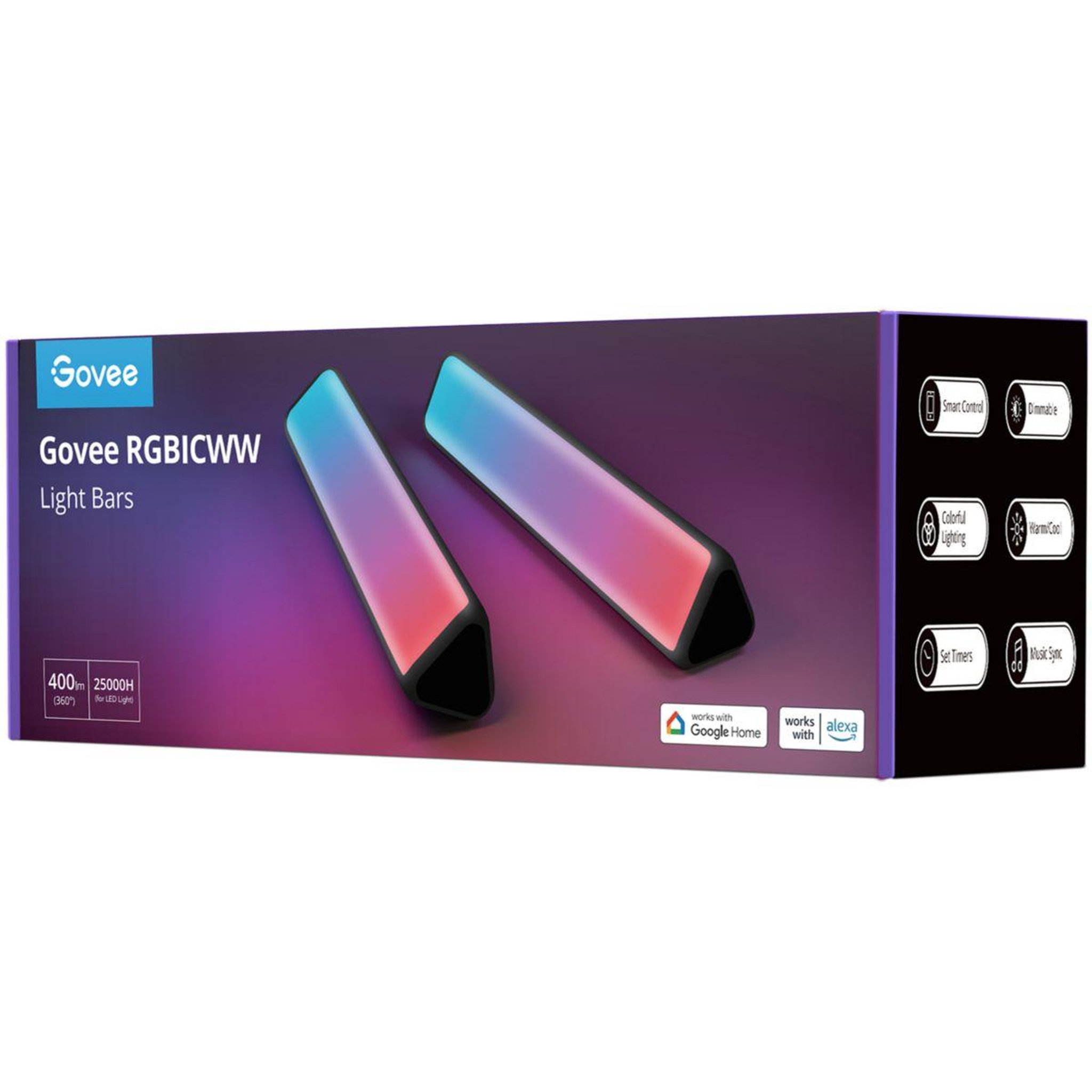 Voir la diapositive 3 : GOVEE Lampe connectée SMART GAMING LIGHT BARS FLOW