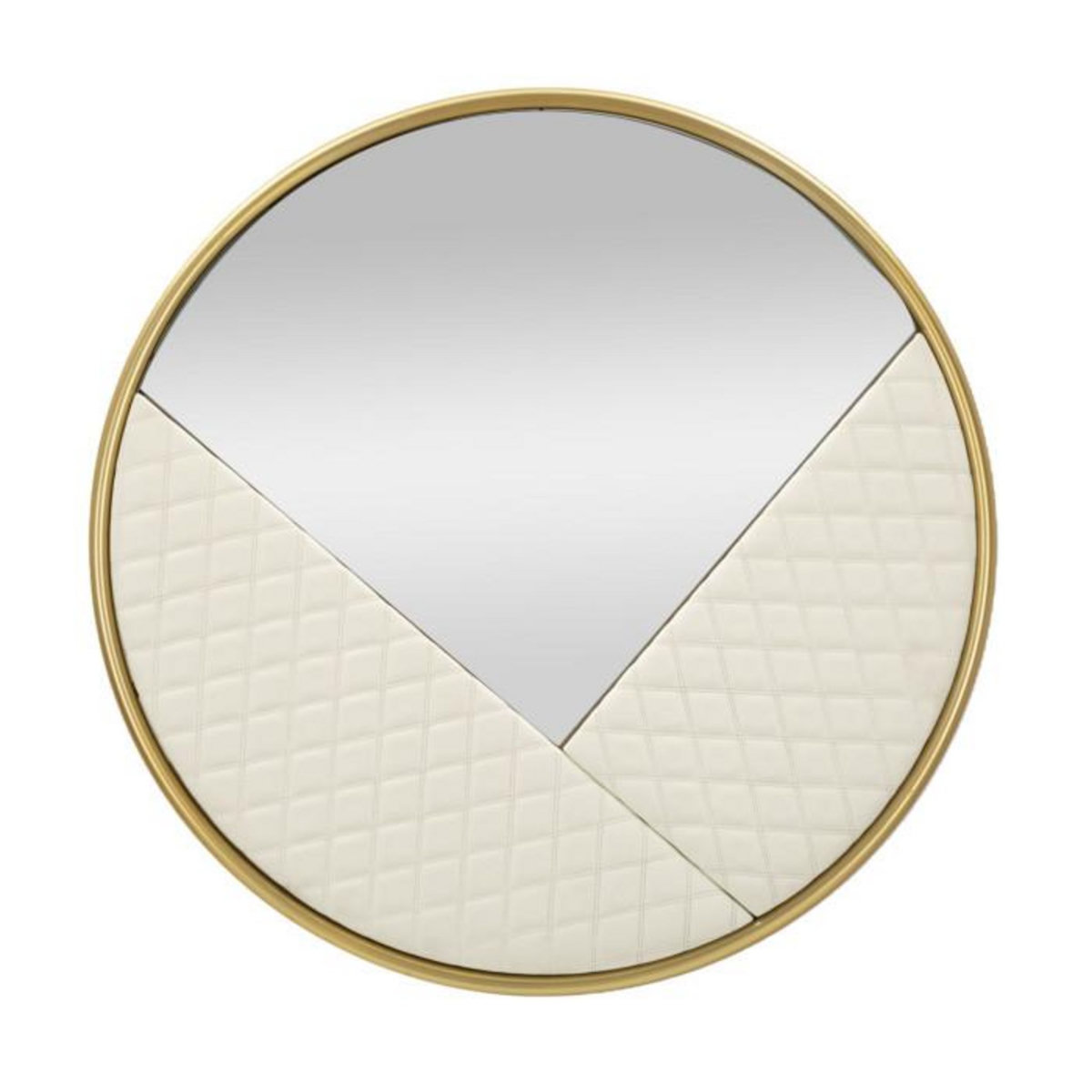 Paris Prix Miroir Mural Design  Sharon  80cm Blanc & Or