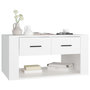 Voir la diapositive 4 : VIDAXL Table basse Blanc 80x50x40 cm Bois d'ingenierie