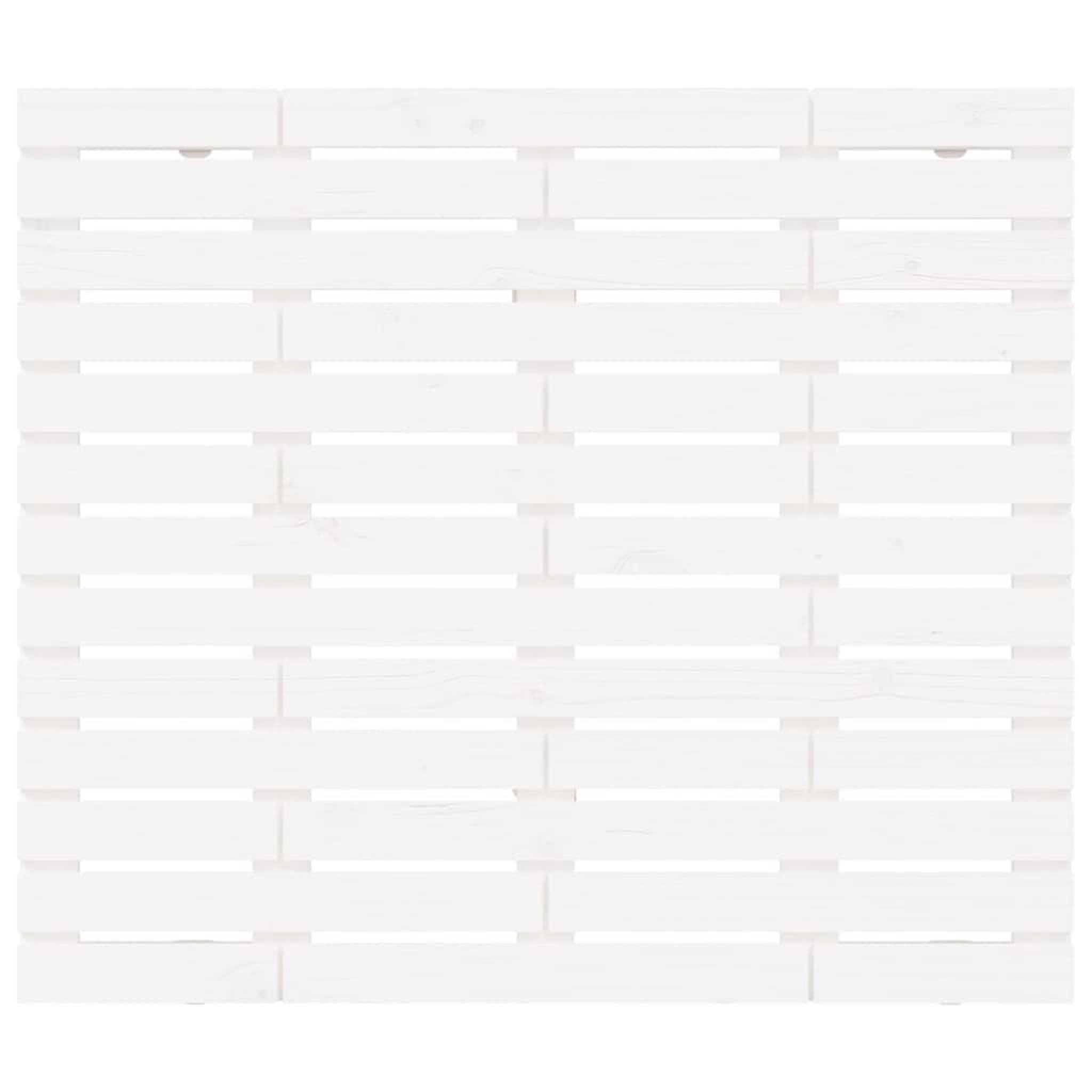 Voir la diapositive 4 : VIDAXL Tete de lit murale Blanc 126x3x91,5 cm Bois massif de pin
