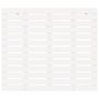 Voir la diapositive 4 : VIDAXL Tete de lit murale Blanc 126x3x91,5 cm Bois massif de pin