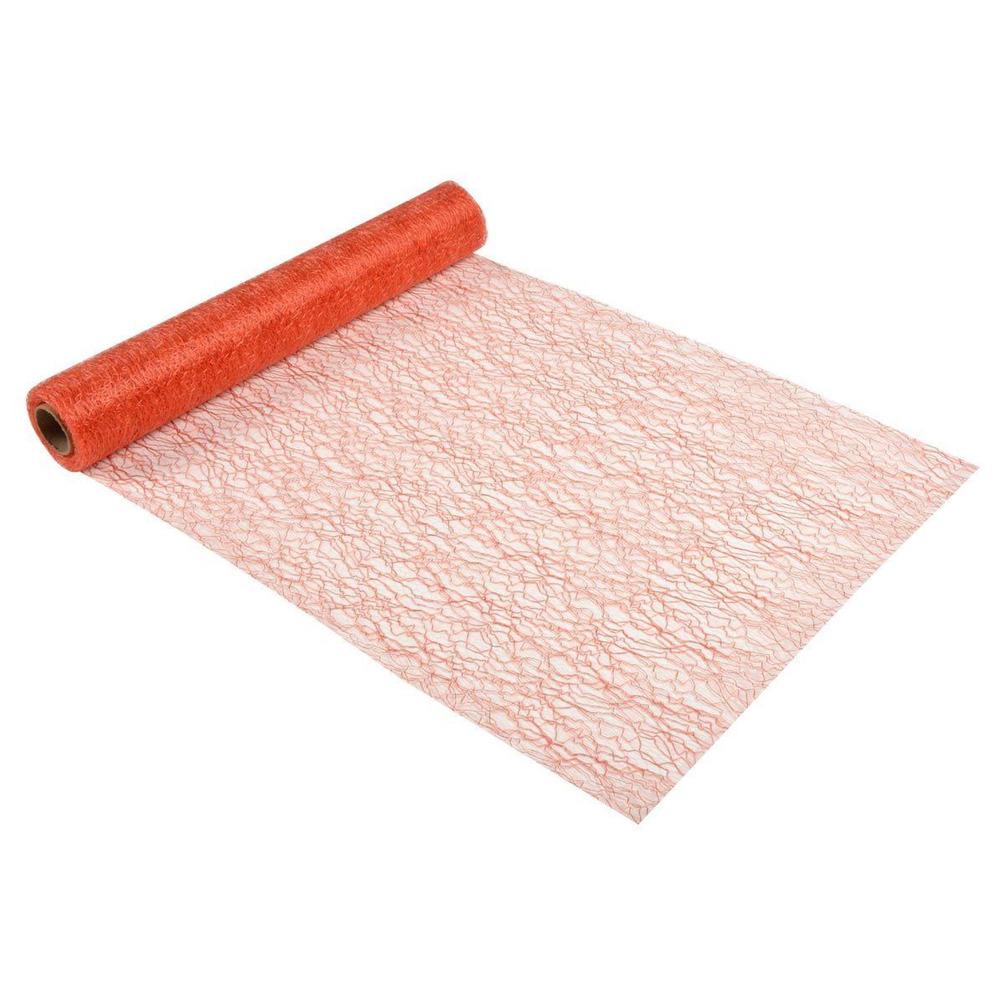 HOMEA Chemin de table jetable  effet maille  30cmx5m terracotta