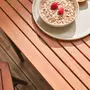 SWEEEK Set complet table de bar extérieur + 2 tabouret bois d'eucalyptus  couleur anthracite anticorrosion IPIRA