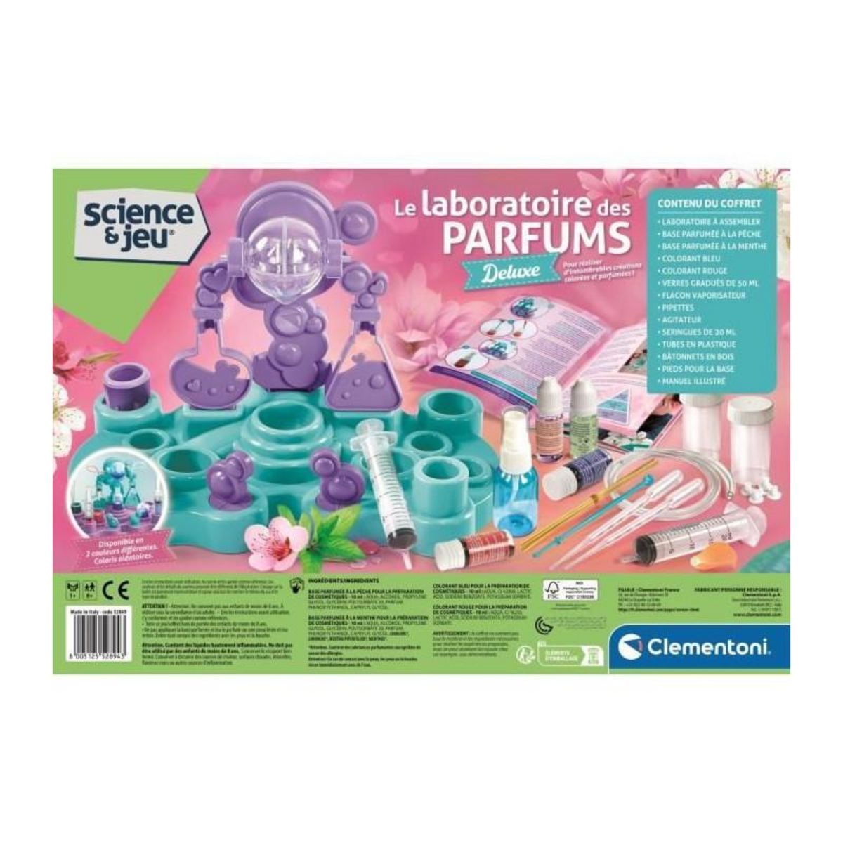 CLEMENTONI CLEMENTONI - Mon laboratoire de cosmétique Deluxe - Créer son parfum, sa creme et autres - Des 8 ans