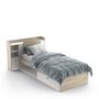 Voir la diapositive 3 : Lit 90x190/200 cm avec rangements 1 tiroir 1 niche LOREDANA