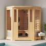 Voir la diapositive 2 : CONCEPT USINE Cabine de sauna luxe infrarouge 3-4 places NARVIK