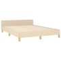 Voir la diapositive 5 : VIDAXL Cadre de lit sans matelas creme 140x200 cm tissu
