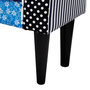 Voir la diapositive 5 : VIDAXL Banc Design avec patchwork Bleu et blanc