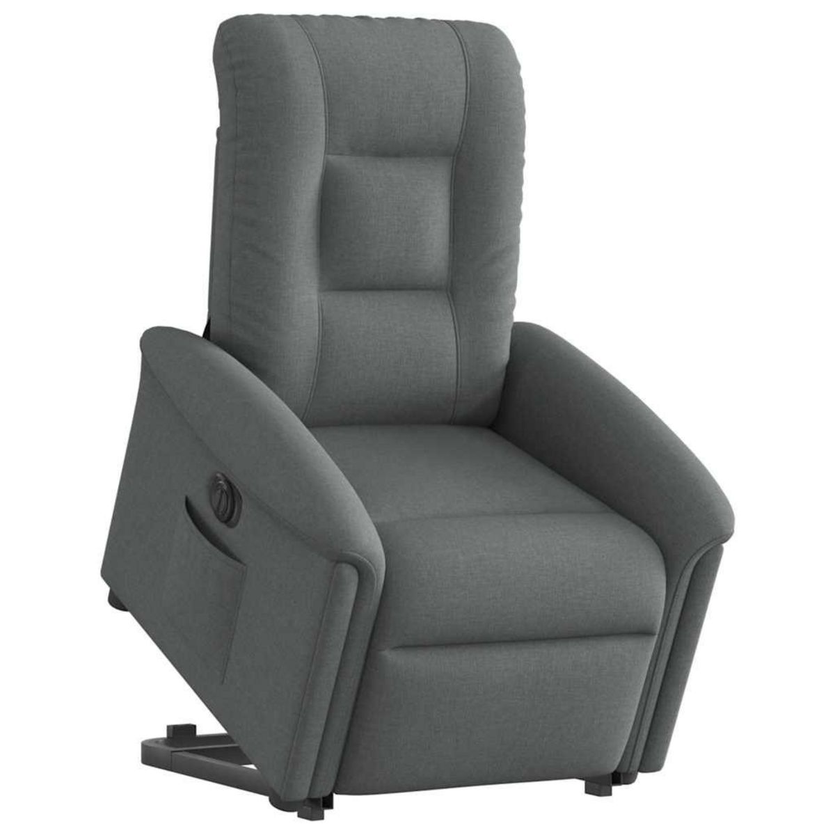 VIDAXL Fauteuil inclinable electrique gris fonce tissu