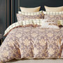 Voir la diapositive 2 : Home collection Parure housse de couette 100 % percale de coton 80 fils Orévance
