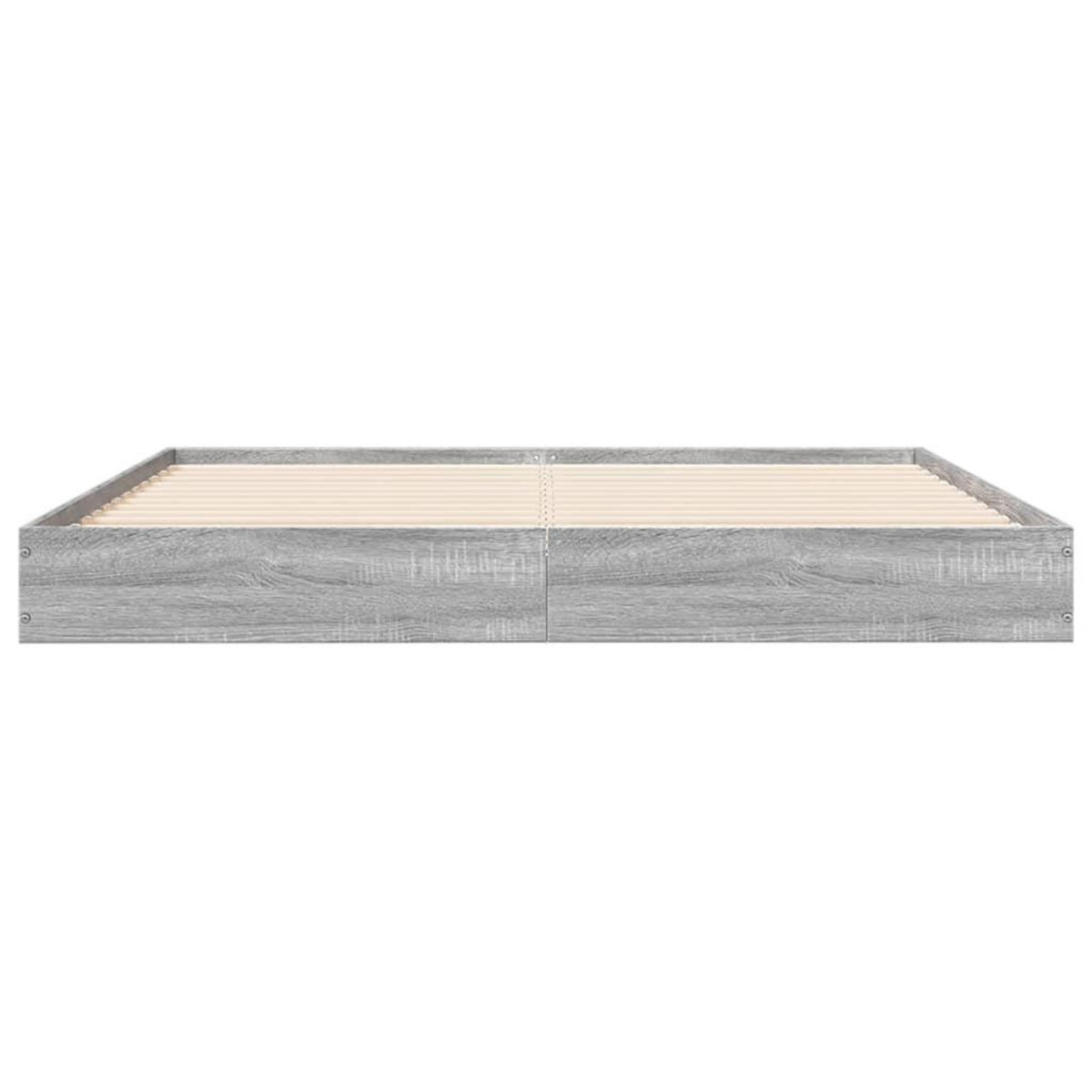 VIDAXL Cadre de lit sans matelas sonoma gris 160x200cm bois ingenierie