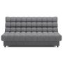 Voir la diapositive 6 : BEST MOBILIER Ezra - canapé convertible clic-clac 3 places avec coffre en tissu texturé