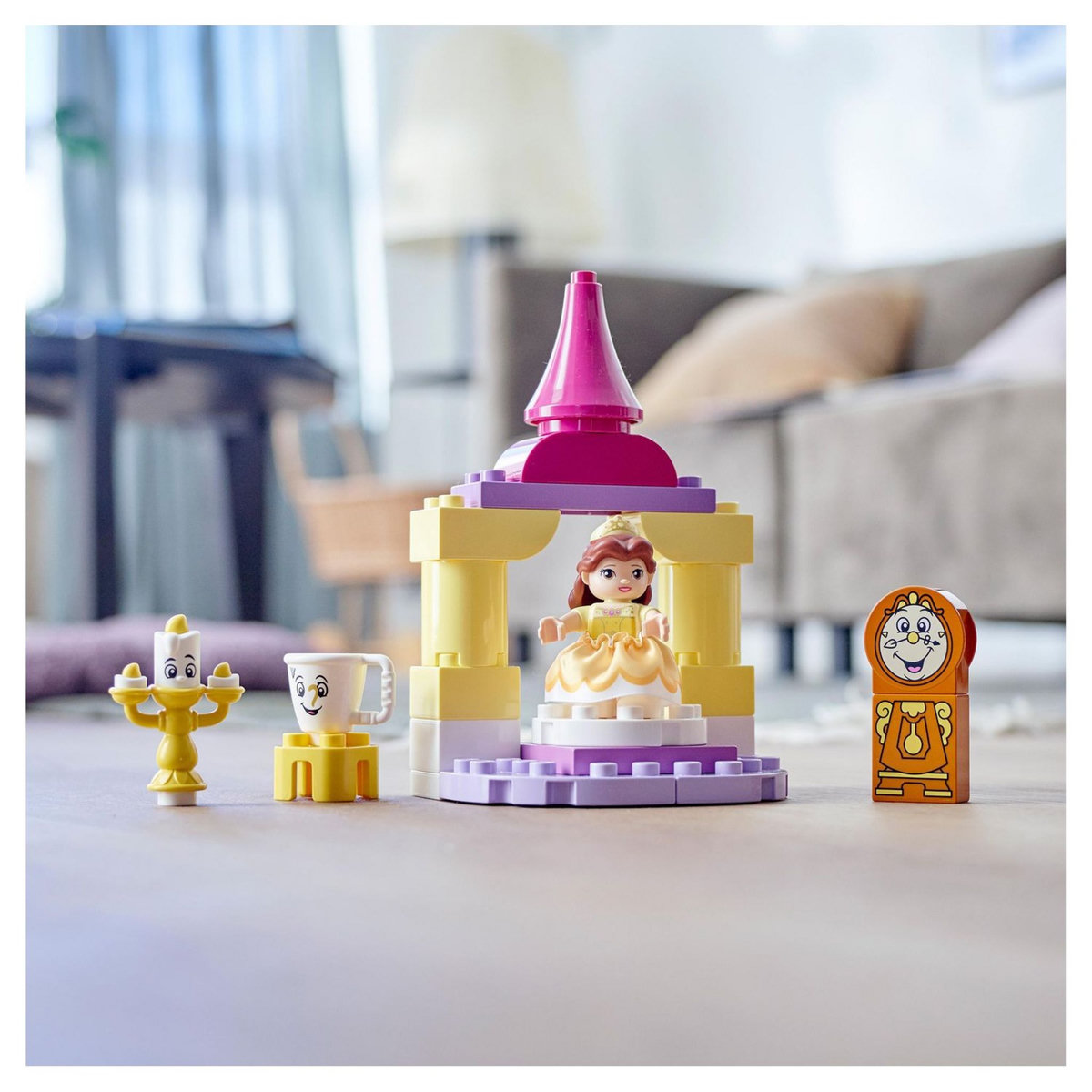 LEGO DUPLO Disney 10960 - La Salle de Bal de Belle, Château Princesse Jouet Enfants +2 Ans
