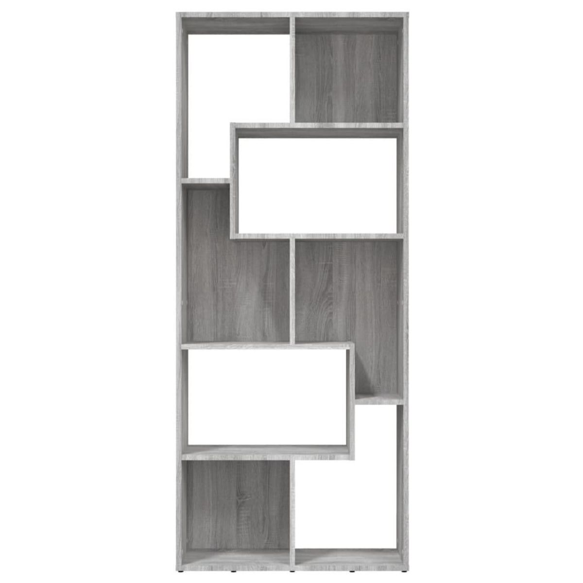 VIDAXL Bibliotheque Sonoma gris 67x24x161 cm Bois d'ingenierie