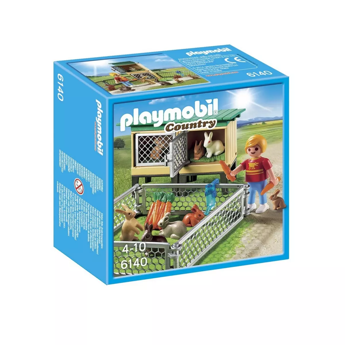 PLAYMOBIL 6140 - Country - Enfant avec enclos à lapins et clapier