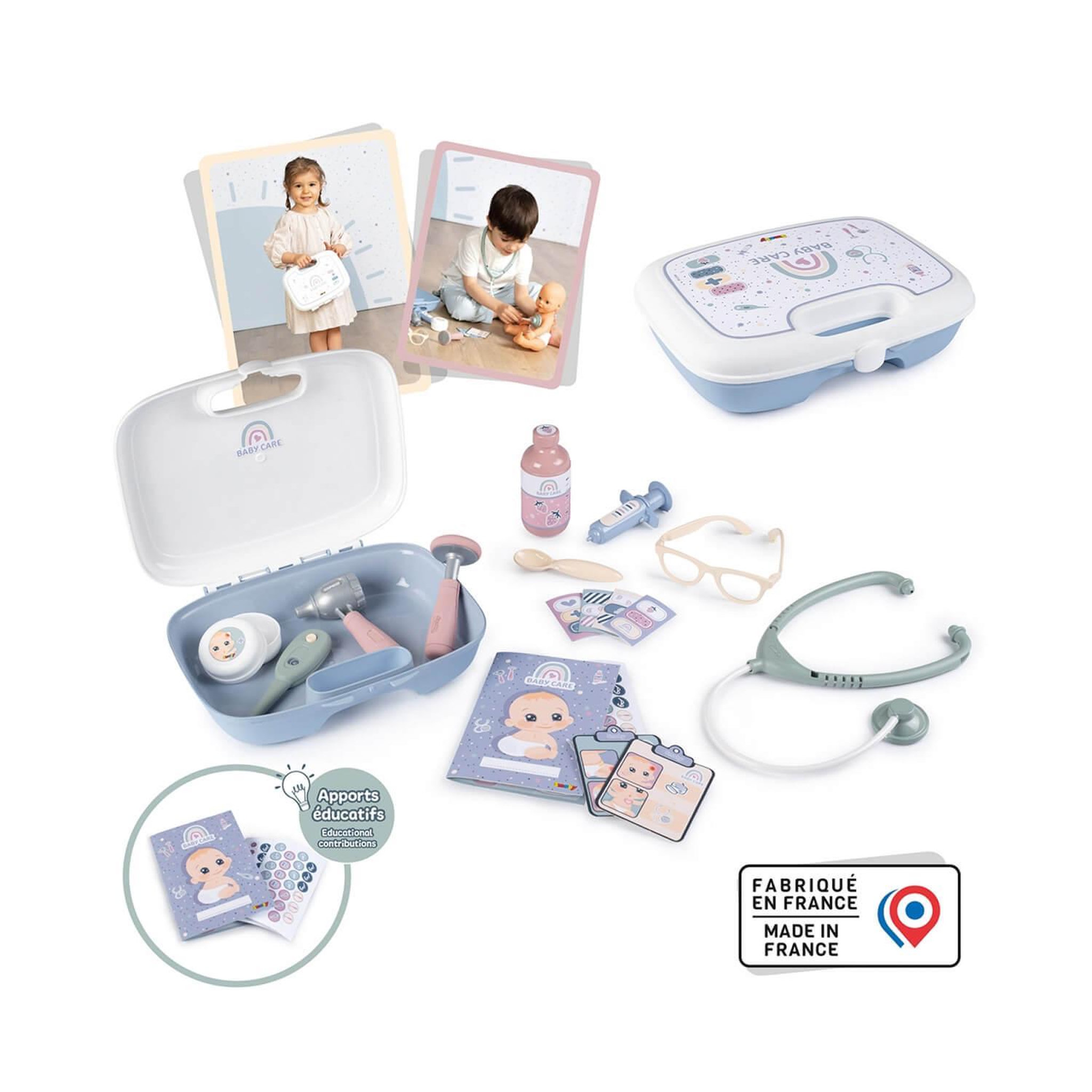 Voir la diapositive 2 : SMOBY Mallette de soins Baby Care