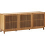 Voir la diapositive 6 : HOMIFAB Buffet 3 portes bois/frêne 160 cm - Umea