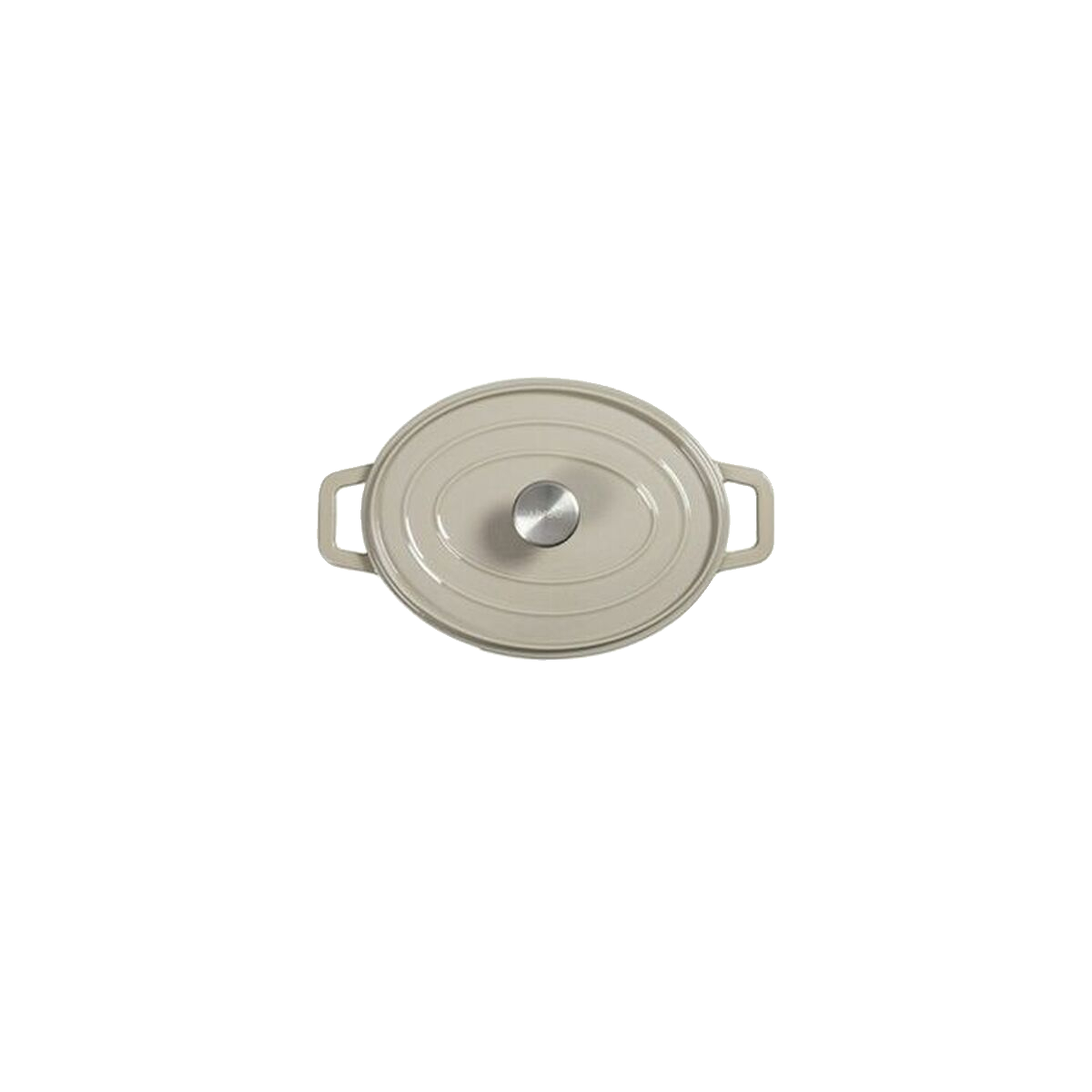 Voir la diapositive 6 : LIVOO Cocotte ovale en fonte 29cm beige - mep129g