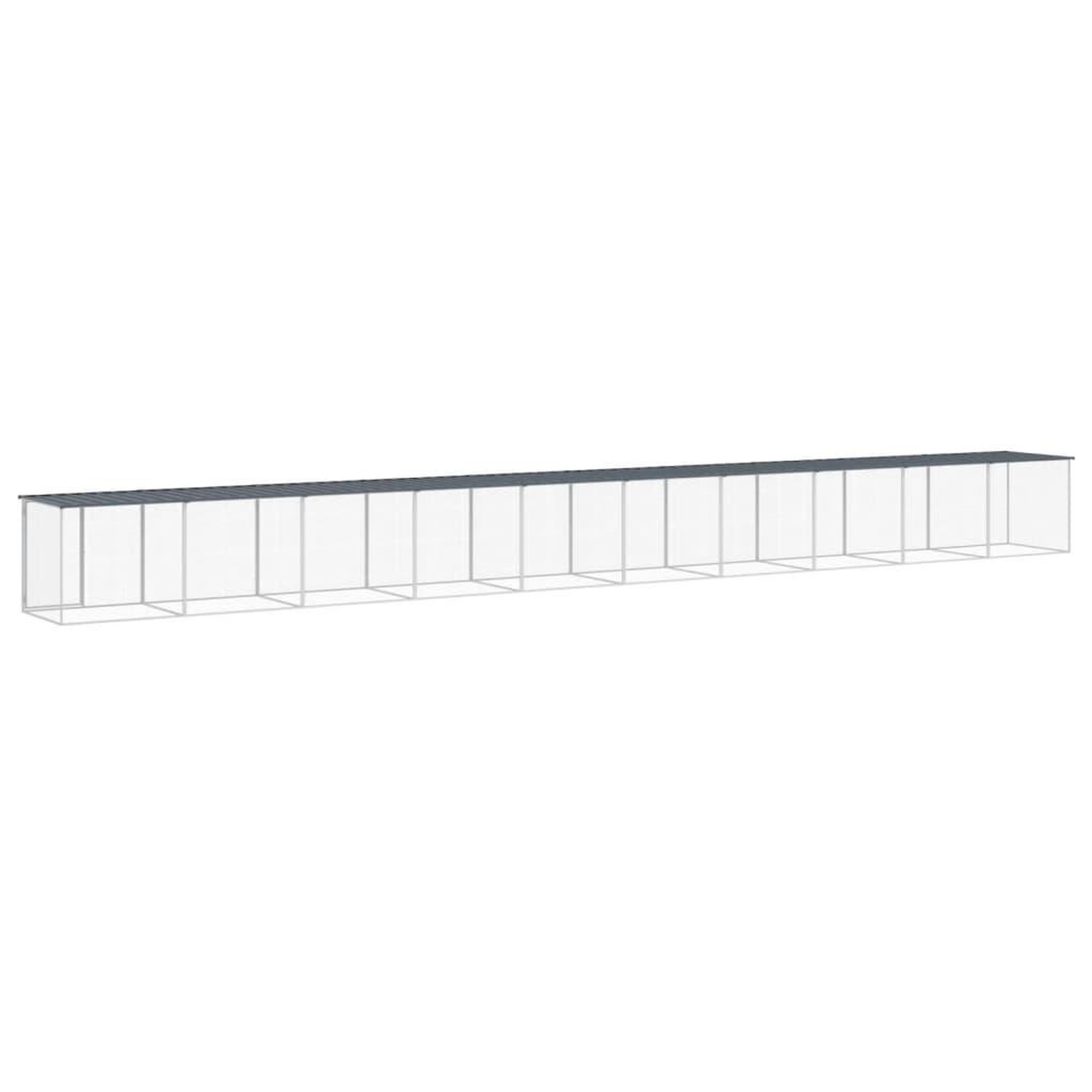 Voir la diapositive 5 : VIDAXL Poulailler avec toit anthracite 1003x98x90 cm acier galvanise