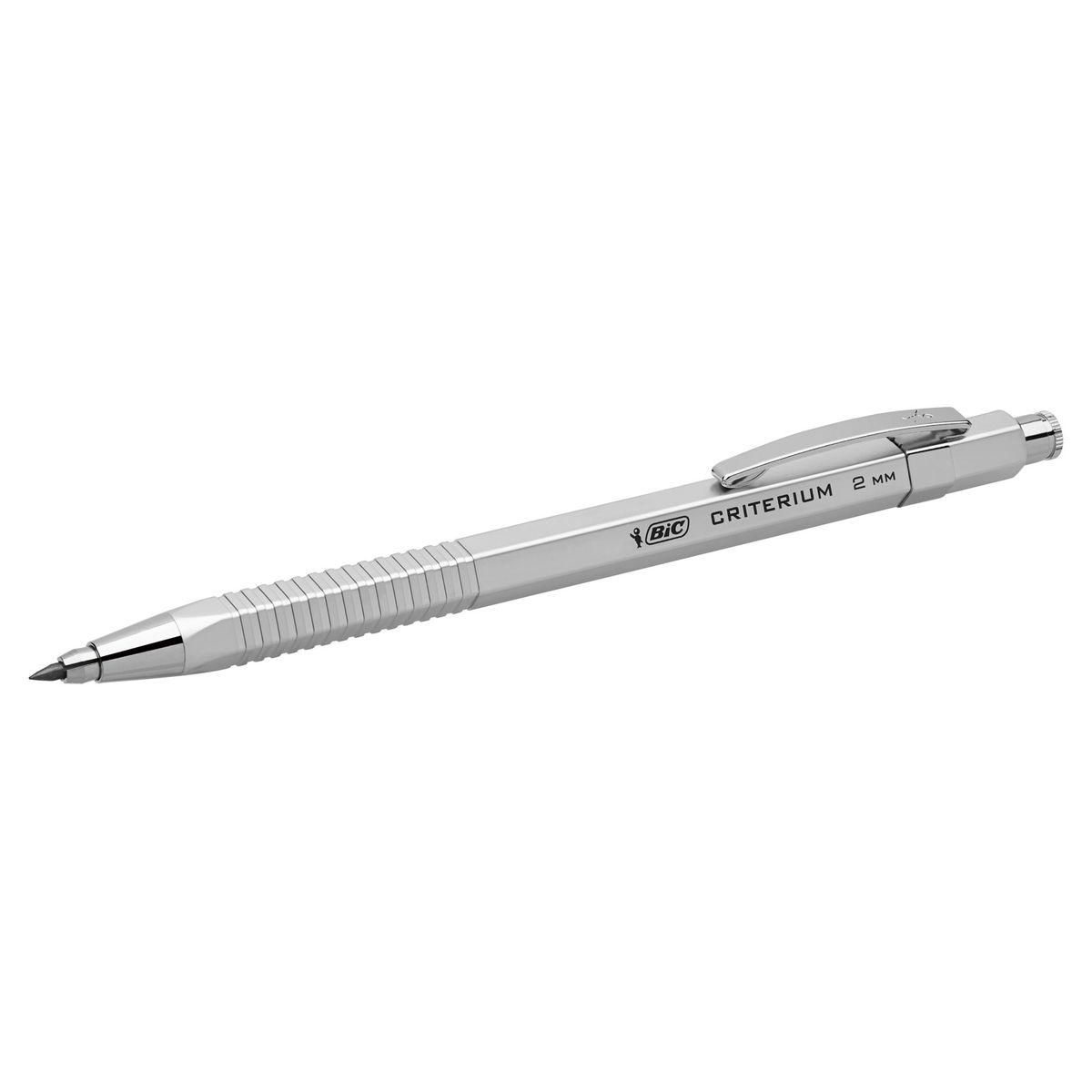 BIC Porte mines Critérium 2mm HB très résistant blanc + 1 étui mines