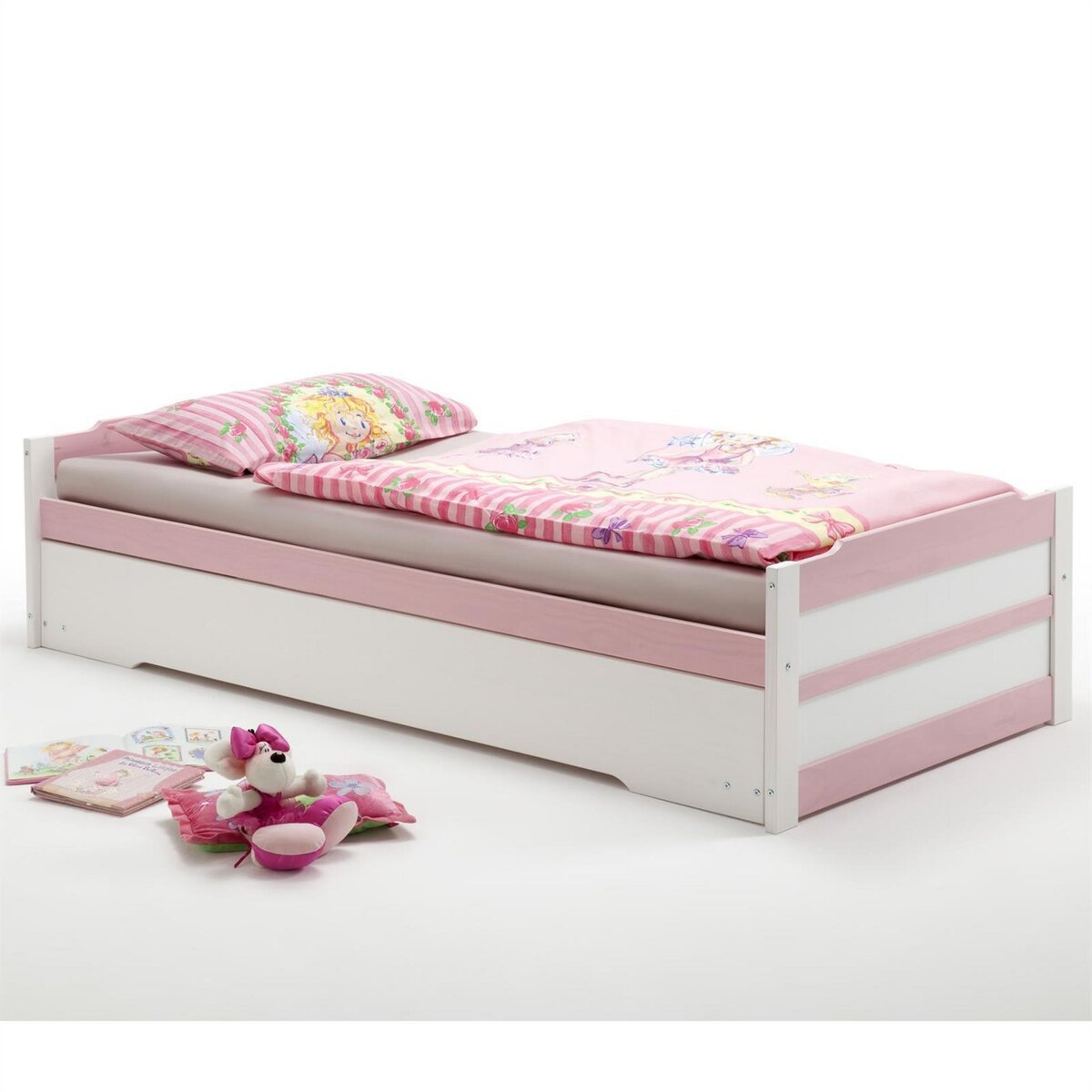 IDIMEX Lit gigogne LORENA en pin massif, 90 x 200 cm