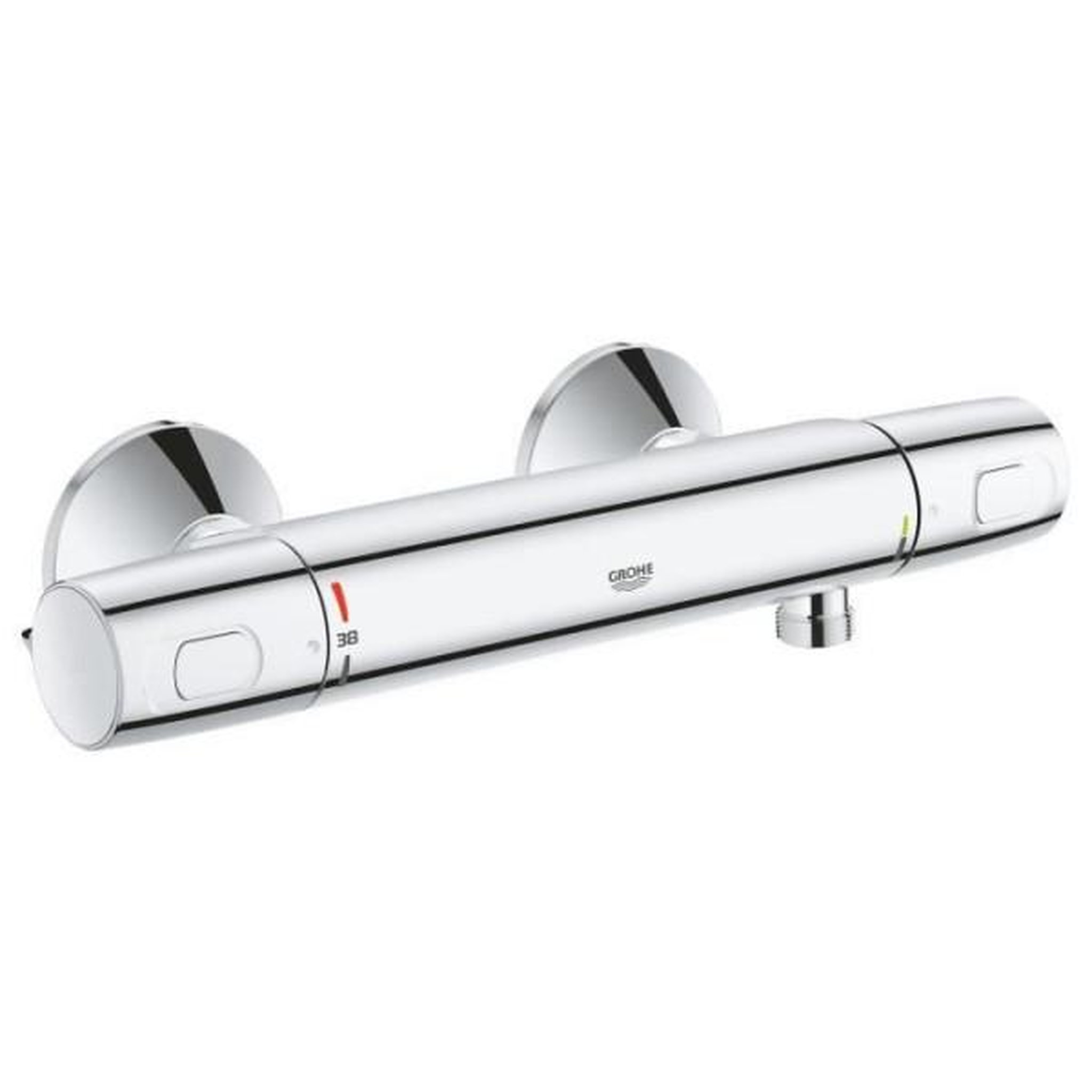 Grohe GROHE Mitigeur thermostatique Douche Precision Trend, montage mural, protection anti-brûlure, raccord fileté 1/2, chromé, 342