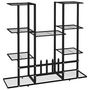 Voir la diapositive 5 : VIDAXL Support a plantes 94,5x25x89 cm Noir Fer