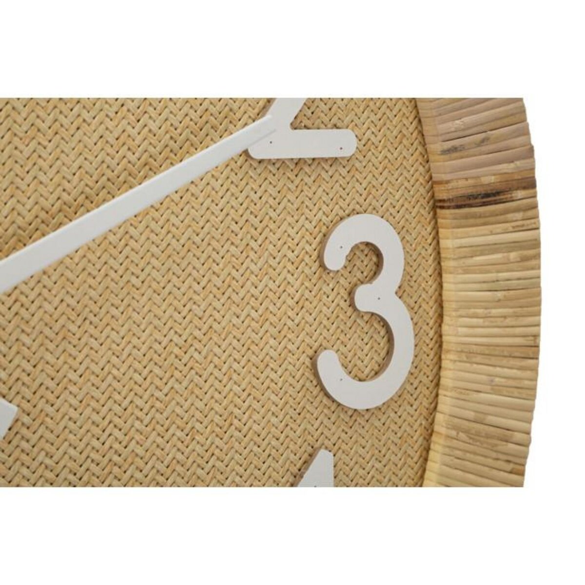 Paris Prix Horloge Murale en Rotin  Boho Plus  60cm Naturel