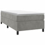 Voir la diapositive 3 : VIDAXL Cadre de lit sans matelas gris clair 80x200 cm velours