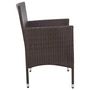 Voir la diapositive 5 : VIDAXL Salon de jardin 4 pcs avec coussins Resine tressee Marron