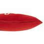 Voir la diapositive 3 : Paris Prix Coussin Déco en Velours  Joyful  30x45cm Rouge