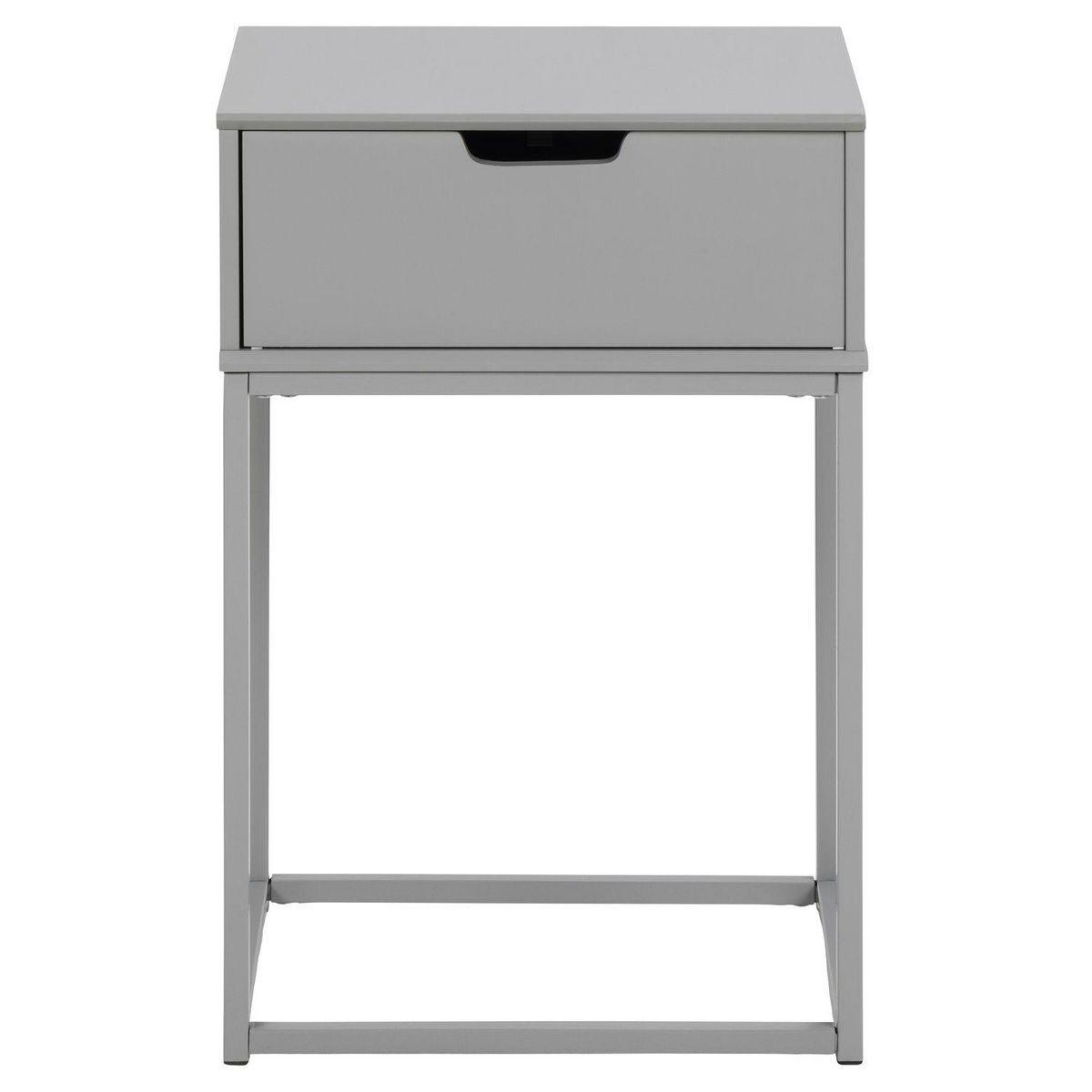 TOILINUX Table de chevet 1 tiroir en MDF et Métal