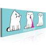 Voir la diapositive 1 : Paris Prix Tableau Imprimé  Miezekotze : Cat Trio Blue