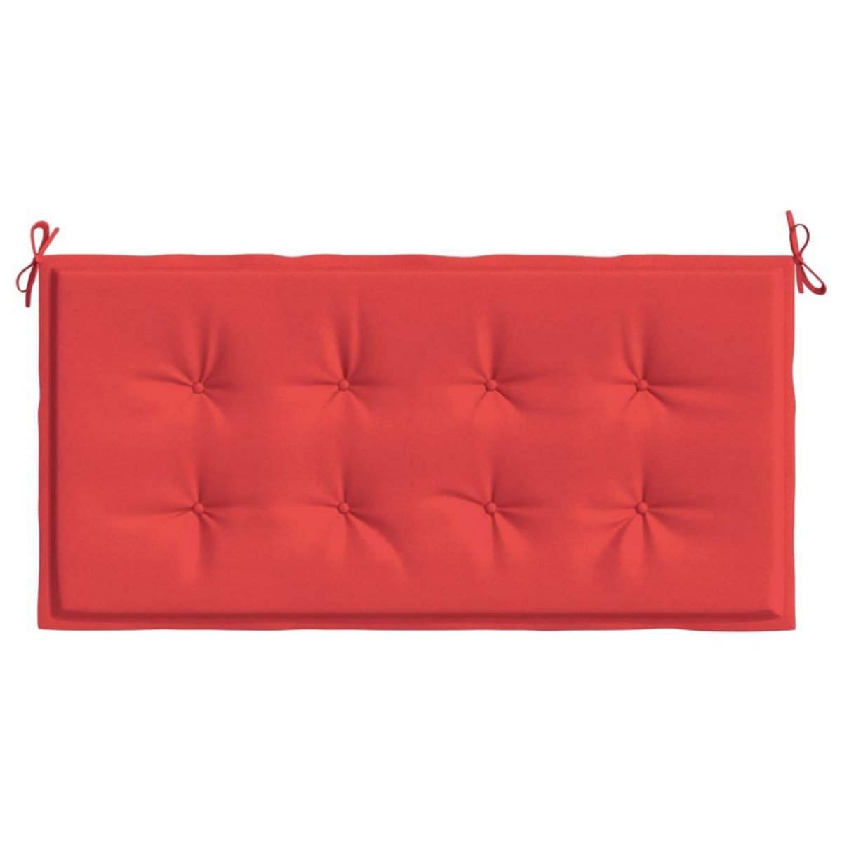 VIDAXL Coussin de banc de jardin rouge 120x50x3 cm tissu oxford