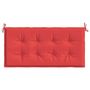 Voir la diapositive 4 : VIDAXL Coussin de banc de jardin rouge 120x50x3 cm tissu oxford