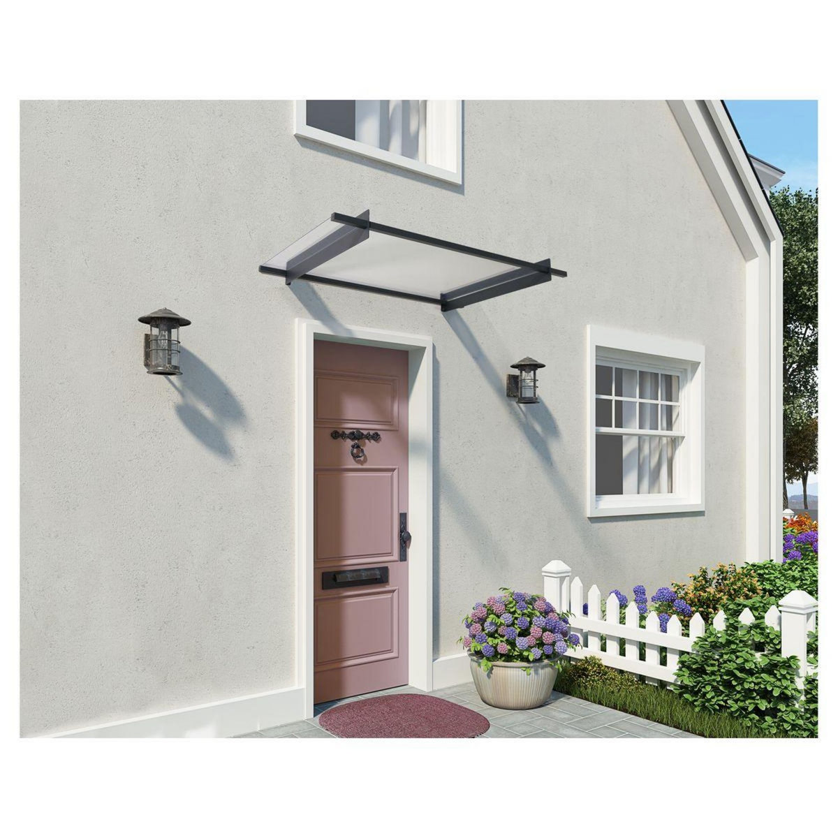 Canopia by PALRAM Marquise - Anthracite - 94x150-5cm - NANCY 1500