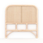Rendez vous déco Tête de lit en rotin et cannage 90 cm - Naïra. Coloris disponibles : Marron