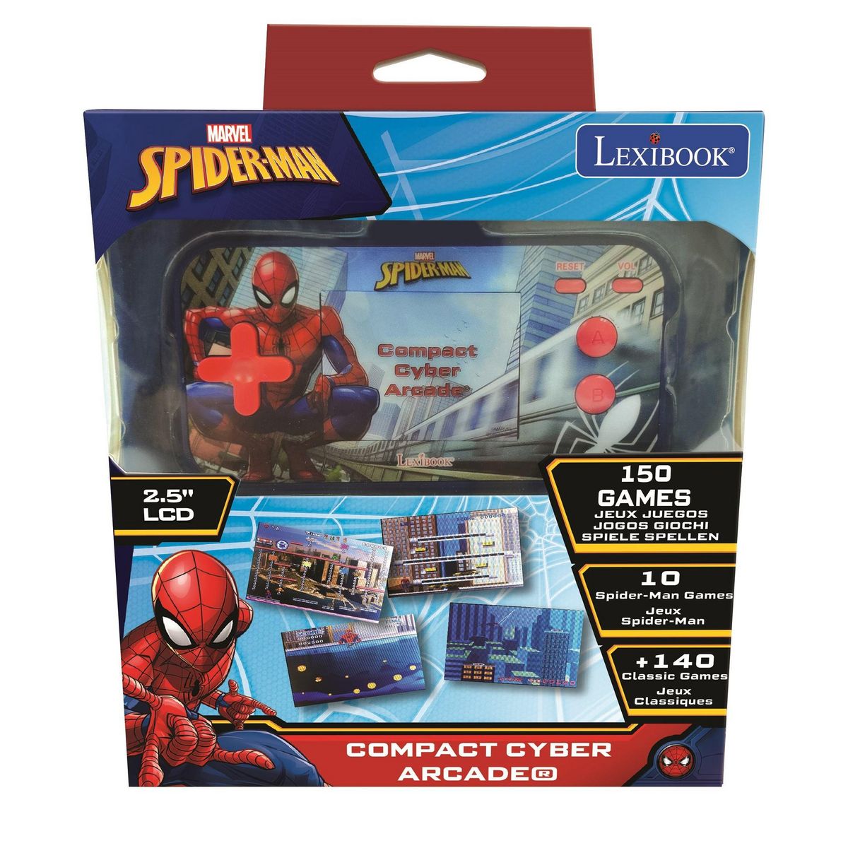 Lexibook Console de jeux portable couleur Spiderman Cyber Arcade Pocket