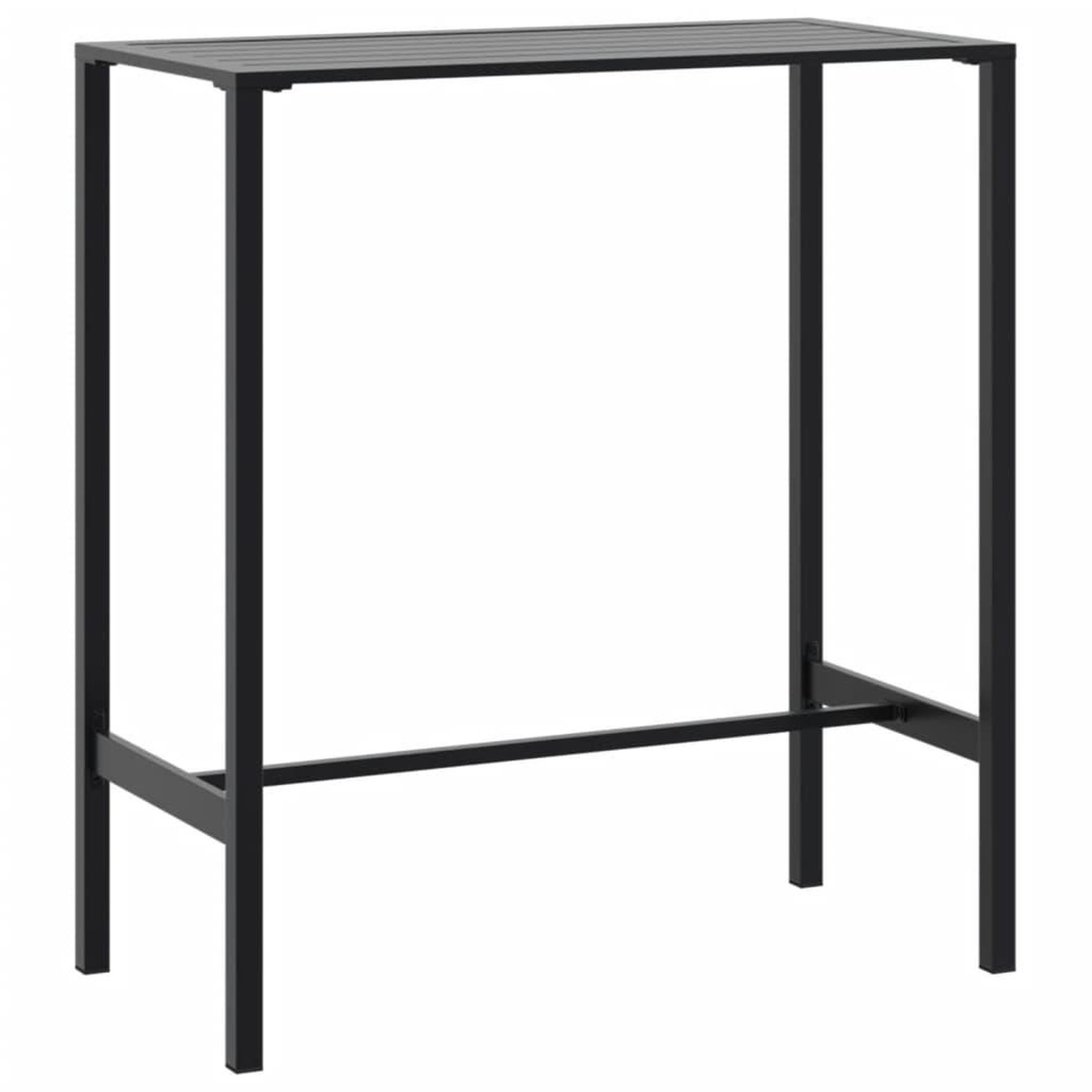 Voir la diapositive 3 : VIDAXL Ensemble de bar de jardin 5 pcs noir acier enduit de poudre