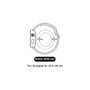 IBROZ Bracelet Apple Watch Sport 38/40/41mm gris/blanc
