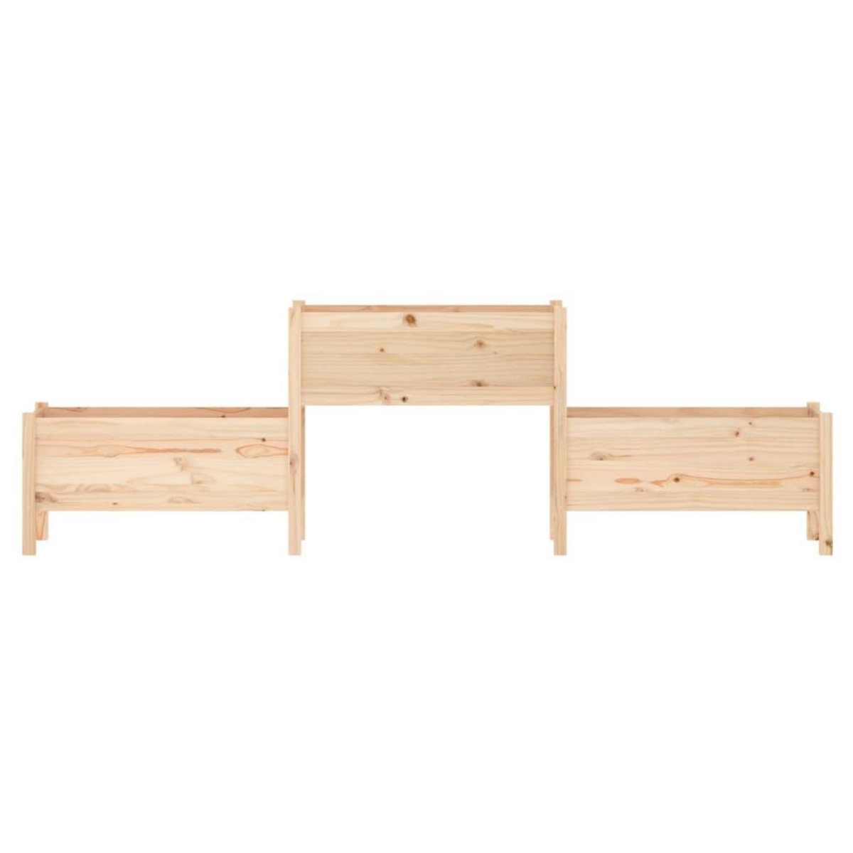 VIDAXL Jardiniere 245,5x44x75 cm Bois massif de pin