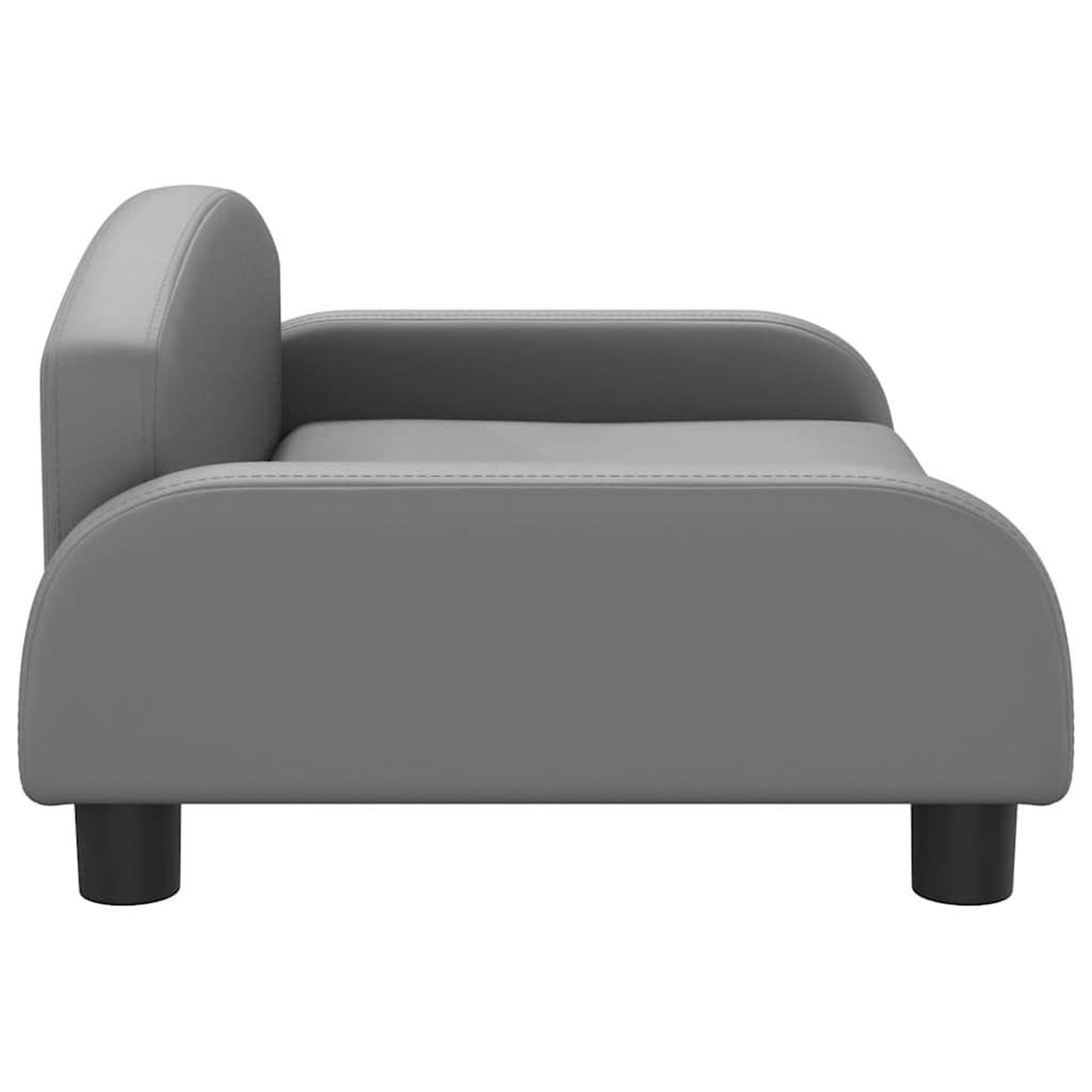 Voir la diapositive 4 : VIDAXL Lit pour chien gris 70x45x30 cm similicuir