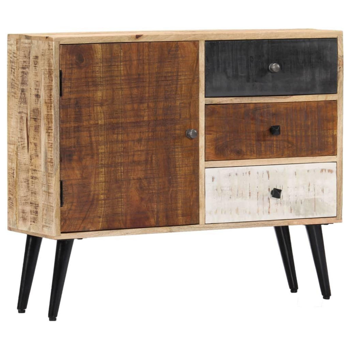 VIDAXL Buffet 88x30x73 cm Bois de manguier massif