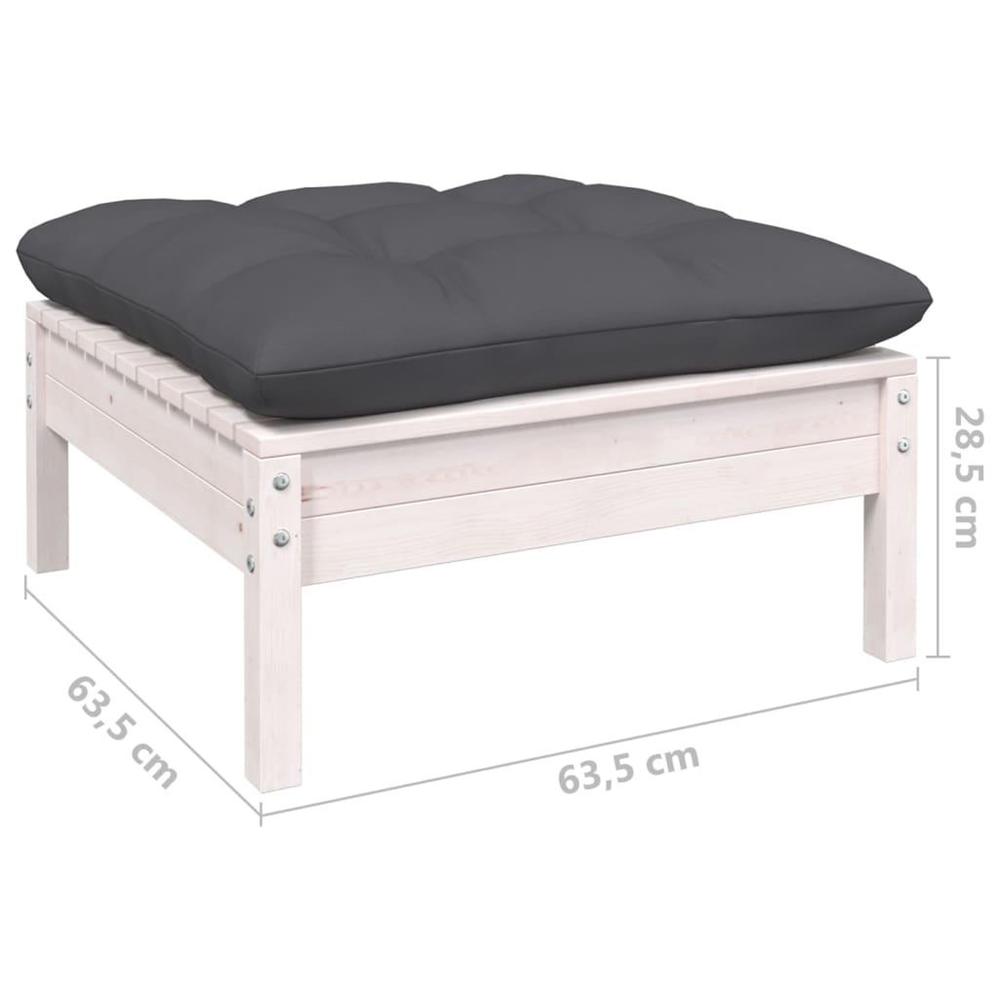 Voir la diapositive 6 : VIDAXL Salon de jardin 7 pcs avec coussins bois de pin massif