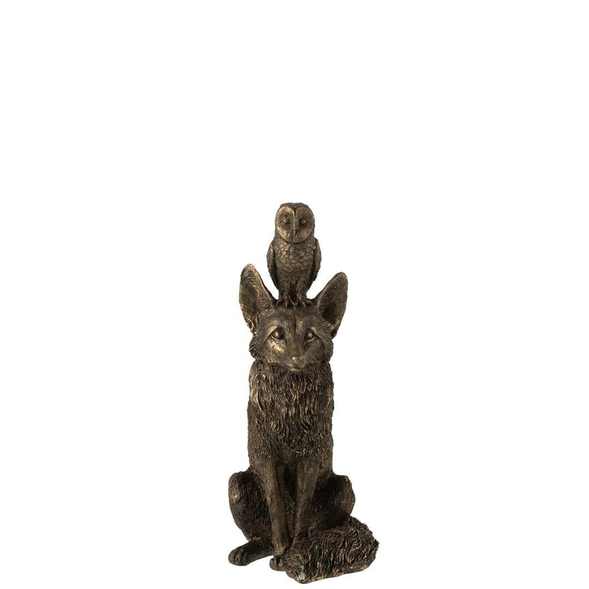 Paris Prix Statuette Renard en Résine  Hibou  28cm Bronze